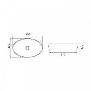 TURKUAZ ONE 67 cm LAVABO 76200 