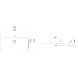 TURKUAZ PINTO 75 CM LAVABO 80000 U 