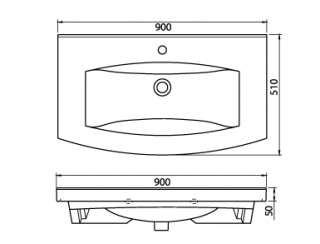 TURKUAZ PLUS 90 LAVABO 90100 U 