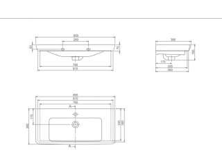 TURKUAZ PORTO 85 LAVABO 68200 U 