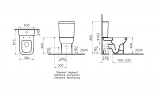 VITRA MONOBLOK S20 SA BIDE FUNKCIJOM SA DUROPLAST WC DASKOM VARIO BTW CVS20T 