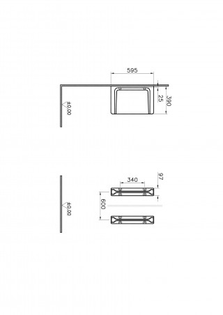 VITRA PISOARSKA PREGRADA ARKITEKT 5172L003-0155 