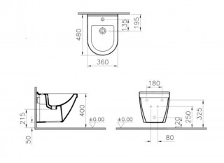 VITRA BIDE KONZOLNI S50 COMPACT 5420L003-0288 