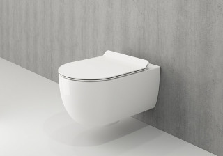BOCCHI V-TONDO RIMLESS KONZOLNA SOLJA SA DASKOM SJAJNA BELA 1416-001-0129 