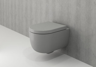 BOCCHI V-TONDO RIMLESS KONZOLNA SOLJA SA DASKOM MAT SIVA 1417-006-0129 