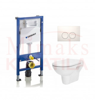 SET GEBERIT UGRADNI 458.112.21.1 + BELA TIPKA + WC SOLJA SA DASKOM 