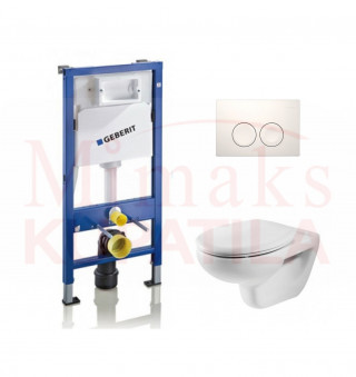 SET GEBERIT UGRADNI 458.112.21.1 + BELA TIPKA + WC SOLJA SA DASKOM 