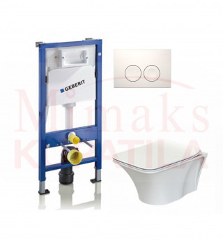SET GEBERIT UGRADNI 458.112.21.1 + BELA TIPKA + WC SOLJA IBIZA SA DASKOM 