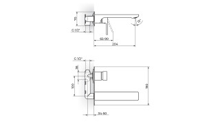 Rosan Uzidna Baterija Za Lavabo Jq31401Bb 