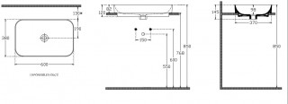 Isvea Sott`Aqua 10SQ50060 nadgradni umivaonik 60 