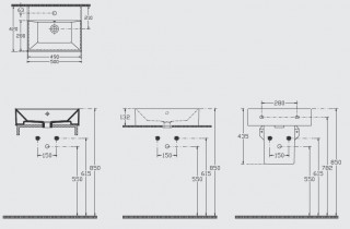 Isvea SistemaZ 10SF50051 umivaonik 50x42 