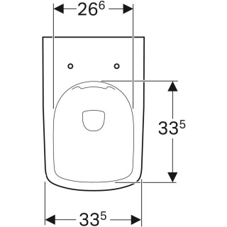 Geberit Selnova Square wc šolja, back to wall, rimfree 500.153.01.1 