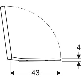Geberit Selnova Square WC daska, pričvršćenje sa gornje strane,soft close 501.556.01.1 