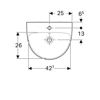 Geberit Selnova umivaonik, 50x41 cm 500.295.01.1 