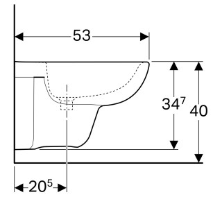 Geberit Selnova konzolni bide 500.264.01.1 