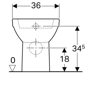 Geberit Selnova wc šolja,back to wall, horizontalni odvod 500.286.01.1 