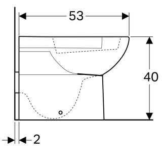 Geberit Selnova wc šolja,back to wall, horizontalni odvod 500.286.01.1 