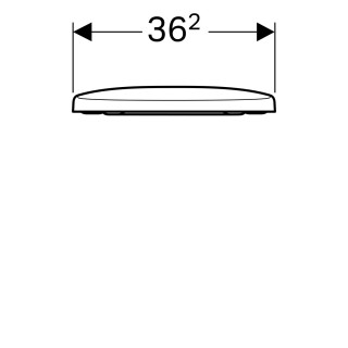 Geberit Selnova WC daska, pričvršćenje sa gornje strane  500.337.01.1 