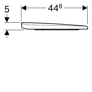 Geberit Selnova WC daska, pričvršćenje sa gornje strane  500.337.01.1 
