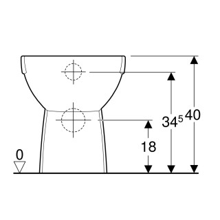 Geberit Selnova podna wc šolja, back to wall, rimfree 500.393.01.1 