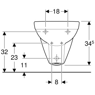 Geberit Selnova konzolni bide kompakt 500.368.01.1 