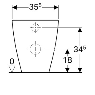 Geberit  iCon podna wc šolja, back to wall, rimfree 214020000 