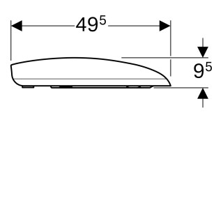 Geberit Citterio wc daska, soft close 500.540.01.1 