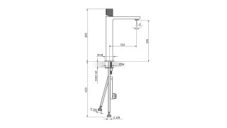 Stolz Baterija za lavabo  L     230109BG 