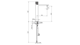 Rosan Baterija Za Lavabo L Hladna Voda 254109Bg 