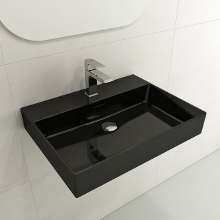BOCCHI MILANO 60 CM SA RUPOM LAVABO SJAJNA CRNA 1376-005-0126 