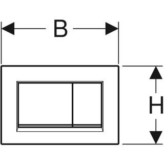 Geberit Tipka Sigma30 115.883.Kk.1 Bela/Pozlacena/Bela 