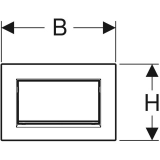 Geberit Tipka Sigma30 115.893.Kx.1 Bruseni/Sjajni/Bruseni Hrom 