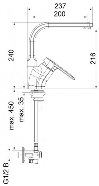 Herz Infinity Baterija Za Sudoperu I21 Sa Ugaonim Ventilima 00171 