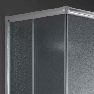 NKS Tus paravan York 1512B 120x80x185 mat, silver, kompenzacioni profili 4mm KBY1512B 