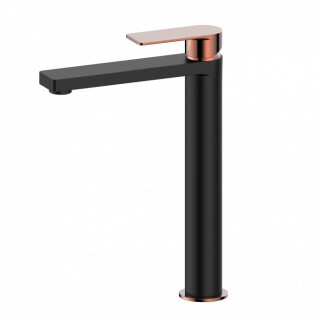 Cop Baterija za lavabo visoka COPEN NOOK mat crna / rose gold C-01-101MB/RG 