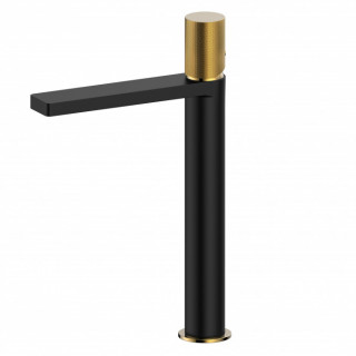 Cop Baterija za lavabo visoka COPEN NOOK GRIP mrt crna / bruseno zlato C-01-103MB/BTG 