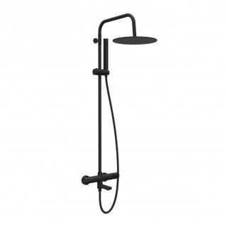 Cop Baterija i usponski tus sa izlivom COPEN NOOK mat crna okrugli set C-01-110MB 