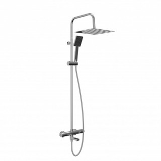 Cop Baterija i usponski tus sa izlivom COPEN NOOK hrom cetvrtasti set C-01-111CR 