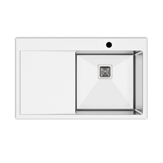 Lav sudopera AS 3326 -  HAND MADE 780x510x230 mm Debljina lima: 1.2 mm Korito može biti levo ili desno sa sifonom 