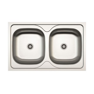 Lav sudopera BL AS 114 790x500x180 mm Debljina lima: 0.8mm bez sifona 