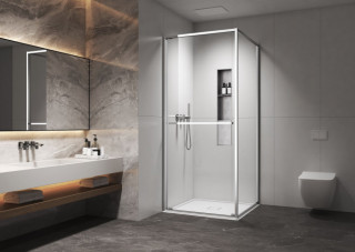 COPEN Tus kabina  ATLAS PRO 1V 800x800x2000 hrom, staklo 6mm providno C-02-43K8001V 