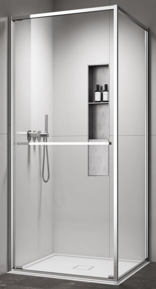 COPEN Tus kabina  ATLAS PRO 1V 900x900x2000 hrom, staklo 6mm providno C-02-43K9001V 