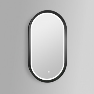 COPEN Ogledalo 500x900 sa alu ramom 56,5mm LED mat crno C-06-102MB 