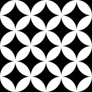 Bal DISTRICT CIRCLES BLACK 20x20 1m2 