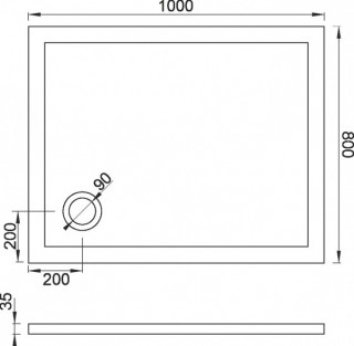 Copen tus kada 1000x800 sa oplatom I nogicama solilux 