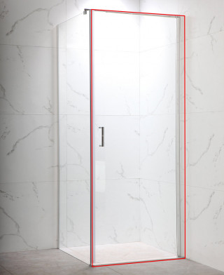 Tus kabina vrata 90cm x fix 90cm 6mm 