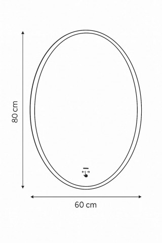 Vu LED Ogledalo AURA  60cm 