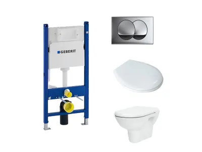 SET GEBERIT UGRADNI 458.112.21.1 + HROM TIPKA + WC SOLJA SA DASKOM 
