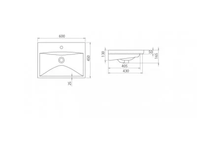 TURKUAZ ELITE 60 CM LAVABO 32000 U 