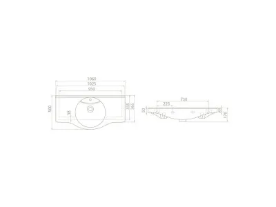 TURKUAZ NIL 105 LAVABO 66700 U 